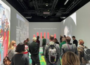 Visitors at the Walking through Coventry Data Exhibition