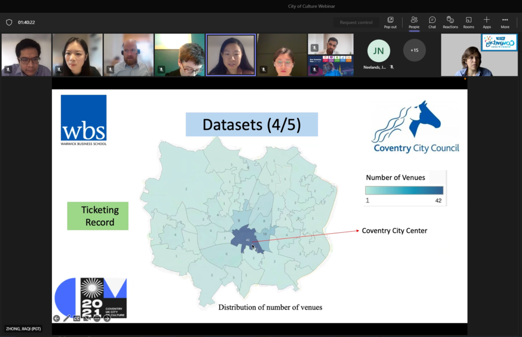Discussions at the City of Culture data webinar